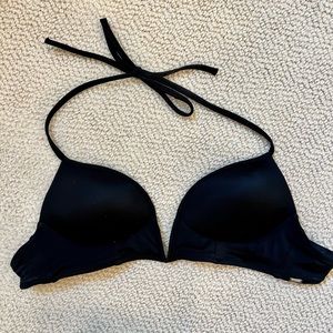 Victoria Secret black push up bikini top! Worn once.